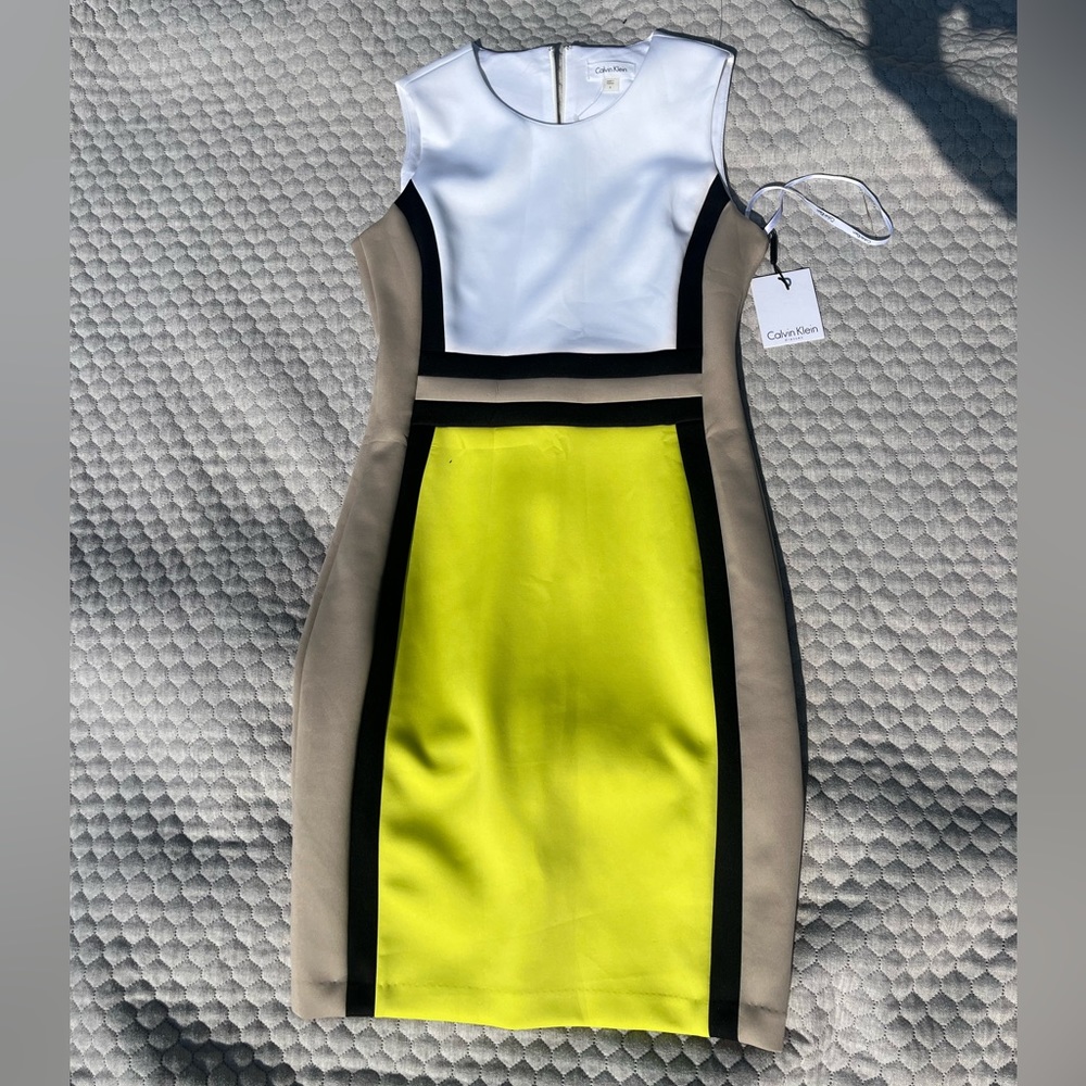 Calvin Klein size 8 new stylish dress. still has tags